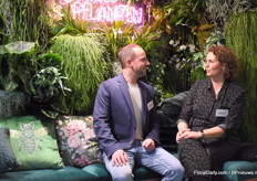 Floris Wiebosch and Simone Dussine of BloemenBureau Holland